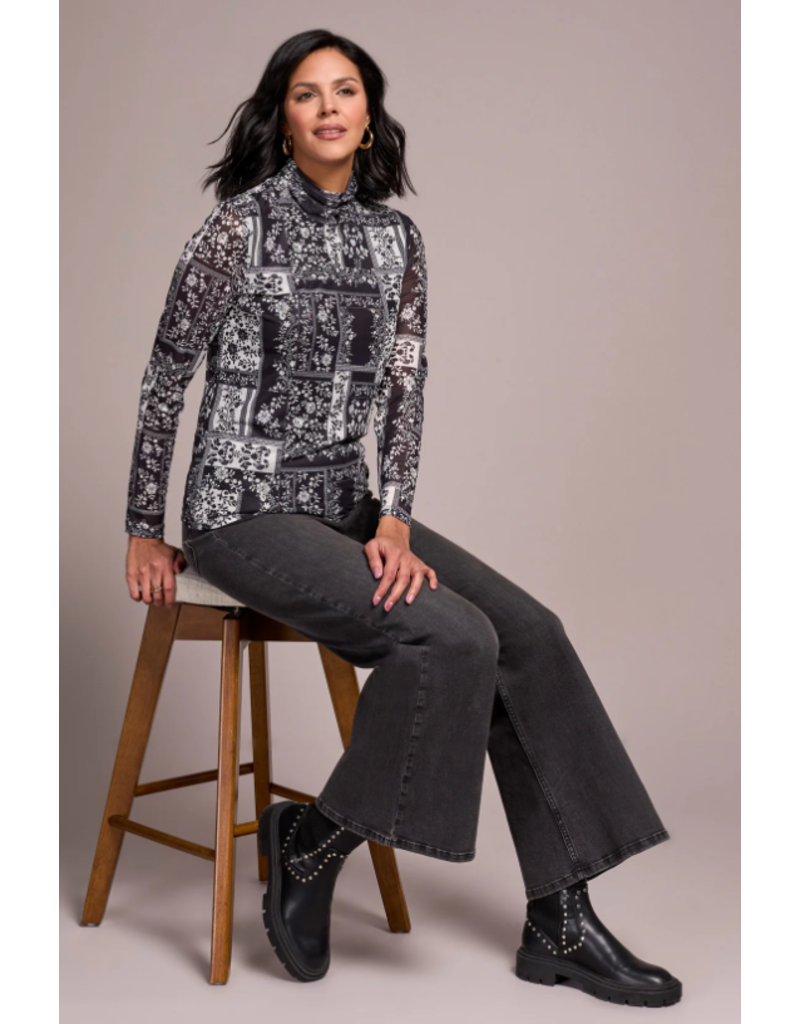 TRIBAL BROOKE HUGGING PALAZZO DENIM