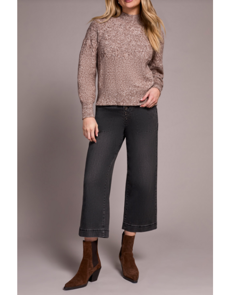 TRIBAL L/S MOCK NECK SWEATER