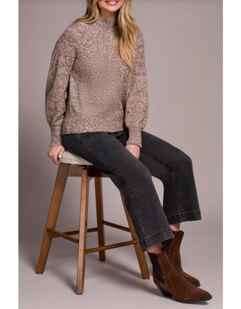 TRIBAL L/S MOCK NECK SWEATER