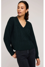 GENTLE FAWN MARCIE V-NECK SWEATER WINTERGREEN