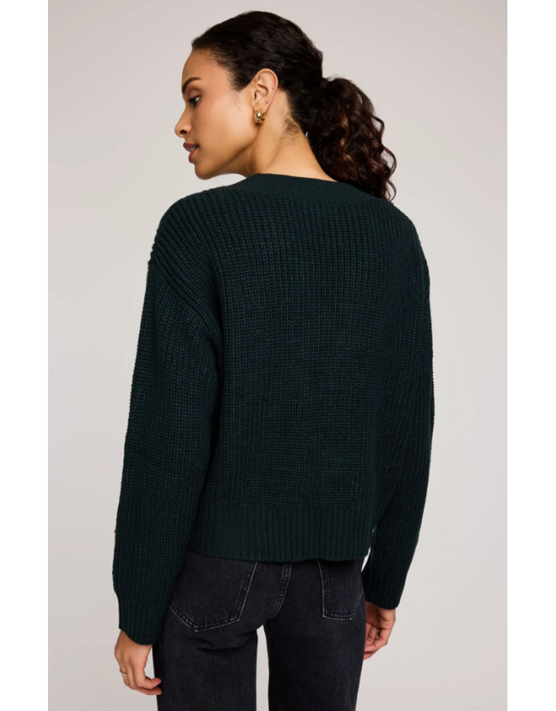 GENTLE FAWN MARCIE V-NECK SWEATER WINTERGREEN