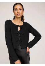 GENTLE FAWN SHAYLA TIE FRONT CARDI BLACK