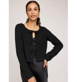GENTLE FAWN SHAYLA TIE FRONT CARDI BLACK