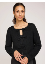 GENTLE FAWN SHAYLA TIE FRONT CARDI BLACK