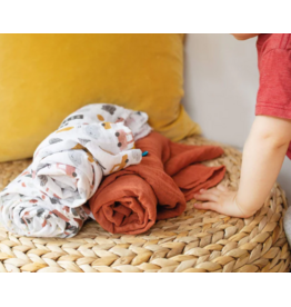 PERLIM PINPIN COTTON MUSLIM BLANKETS - 48X48