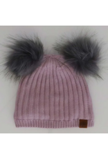 CALI KIDS SOFT TOUCH KNIT HAT W. POM POM