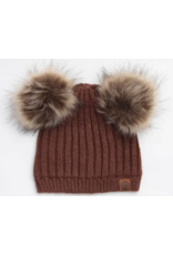 CALI KIDS SOFT TOUCH KNIT HAT W. POM POM