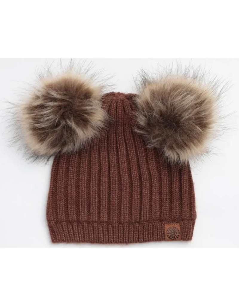 CALI KIDS SOFT TOUCH KNIT HAT W. POM POM