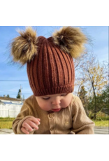 CALI KIDS SOFT TOUCH KNIT HAT W. POM POM