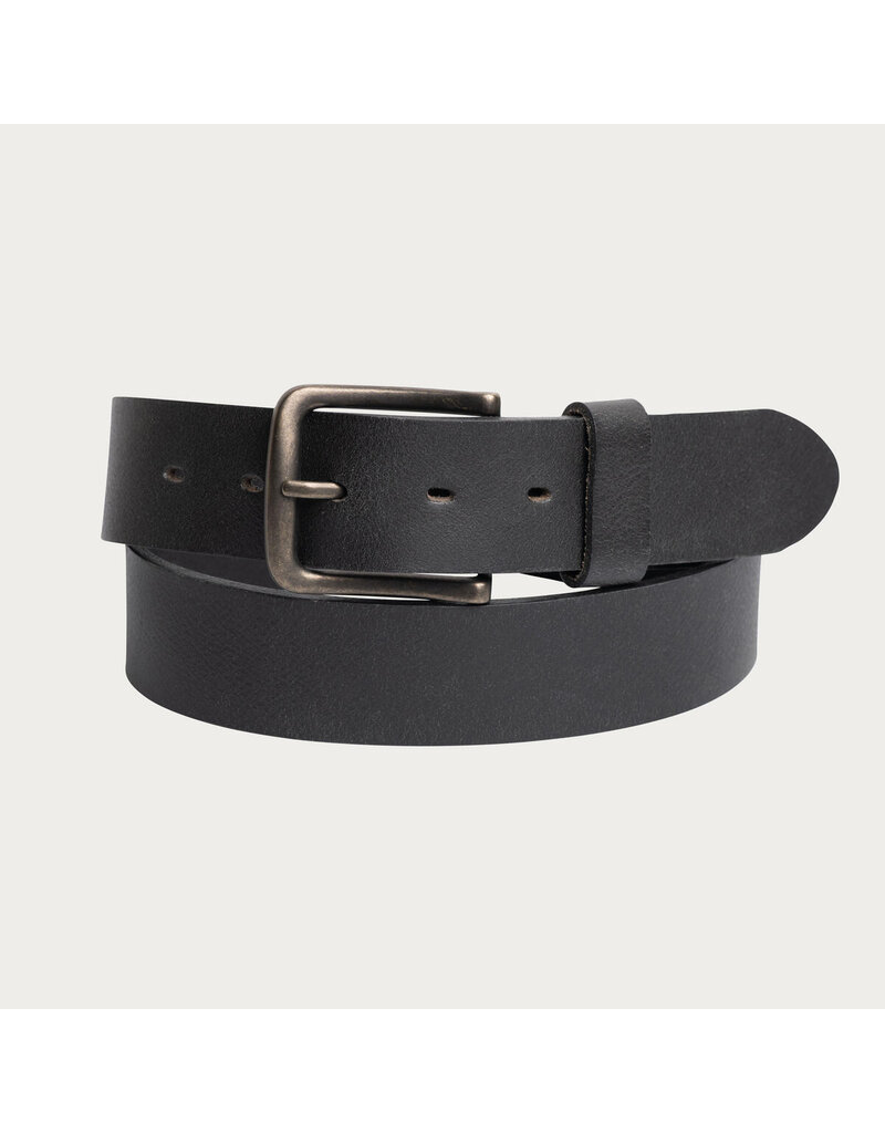SILVER JEANS LEATHER STRAP W. STITCH DETAIL BELT