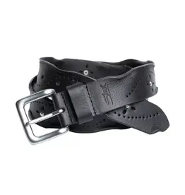 SILVER JEANS LEATHER BELT W. STUD - 38MM