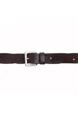 SILVER JEANS LEATHER BELT W. STUD - 38MM