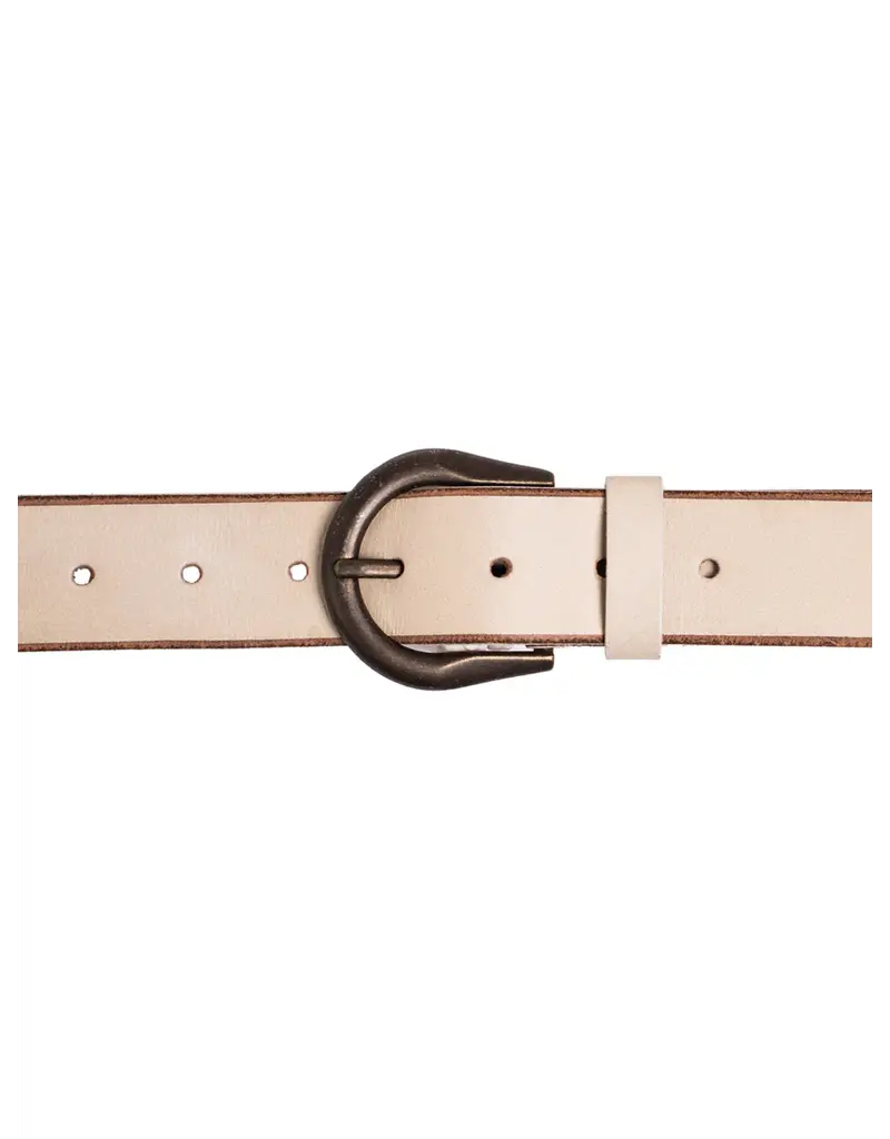 SILVER JEANS LEATHER EMBOSSED FLORAL BELT - 38MM