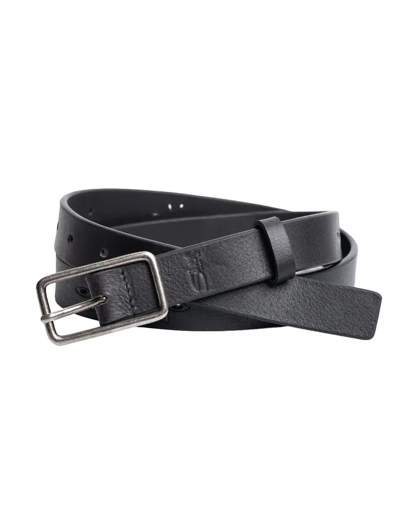 SILVER JEANS LEATHER FLORAL BELT - 25MM