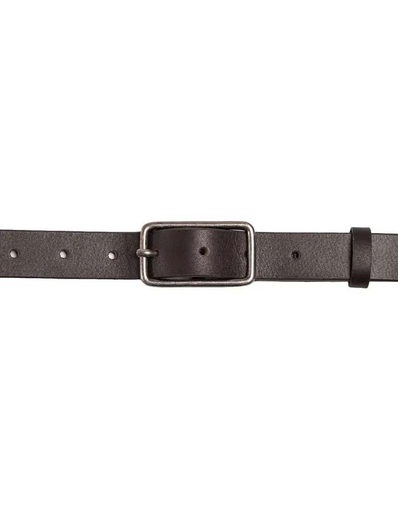 SILVER JEANS LEATHER FLORAL BELT - 25MM