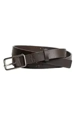 SILVER JEANS LEATHER FLORAL BELT - 25MM