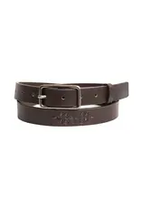 SILVER JEANS LEATHER FLORAL BELT - 25MM