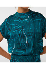 TEAL PATTERNED TOP