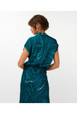 TEAL PATTERNED TOP