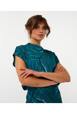 TEAL PATTERNED TOP