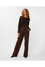 SWEATER BROWN w/CRYSTAL ACCENTS