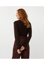 SWEATER BROWN w/CRYSTAL ACCENTS