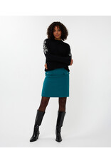 BLACK SWEATER w/SHOULDER SEQUENCE