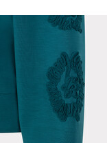 TEAL MODAL SWEATSHIRT w/EMBROIDERY