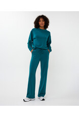 TEAL MODAL SWEATSHIRT w/EMBROIDERY