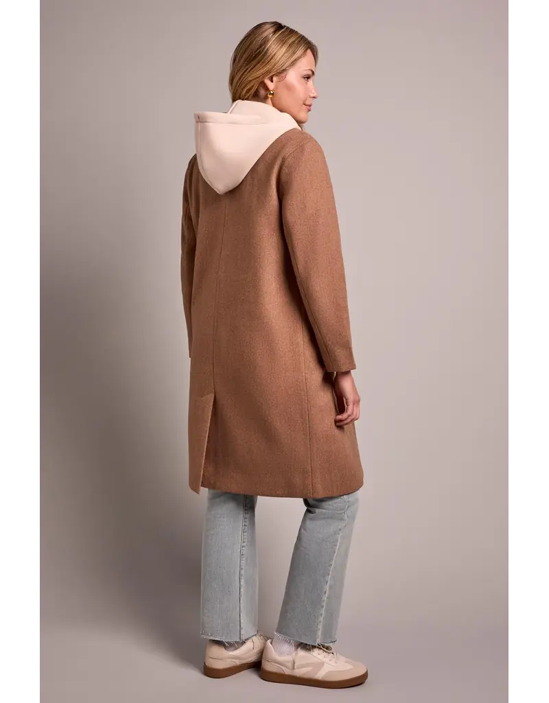 TRIBAL TRENCH COAT w/FOOLER  HOOD