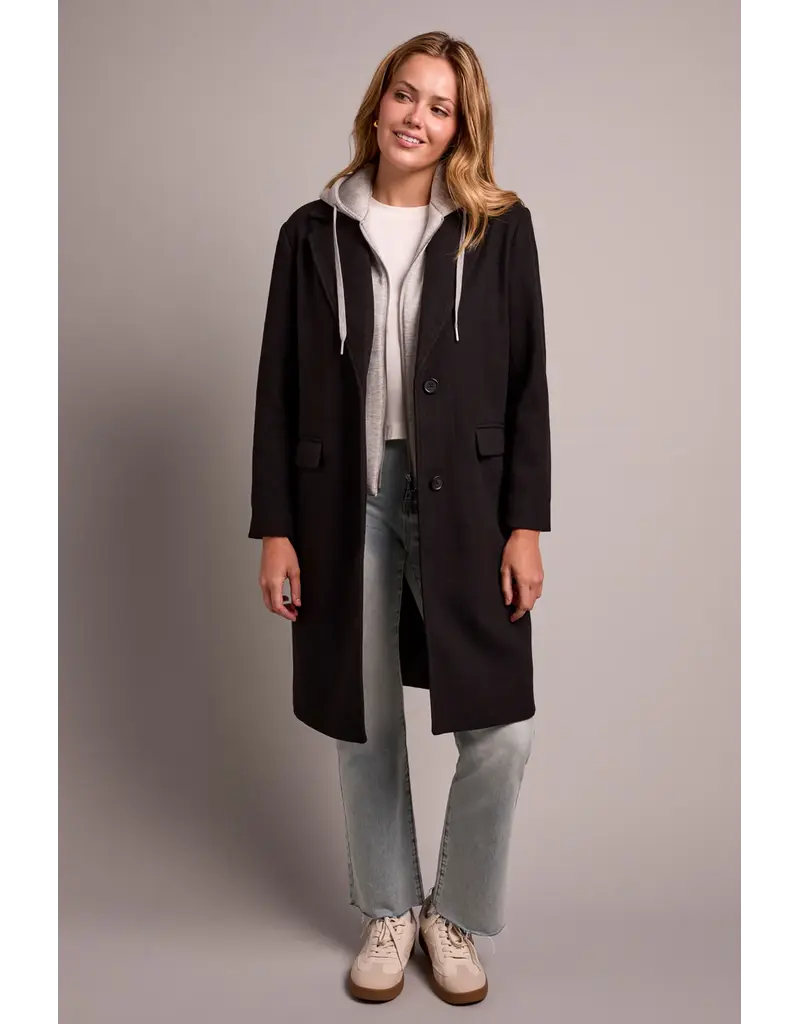 TRIBAL TRENCH COAT w/FOOLER  HOOD