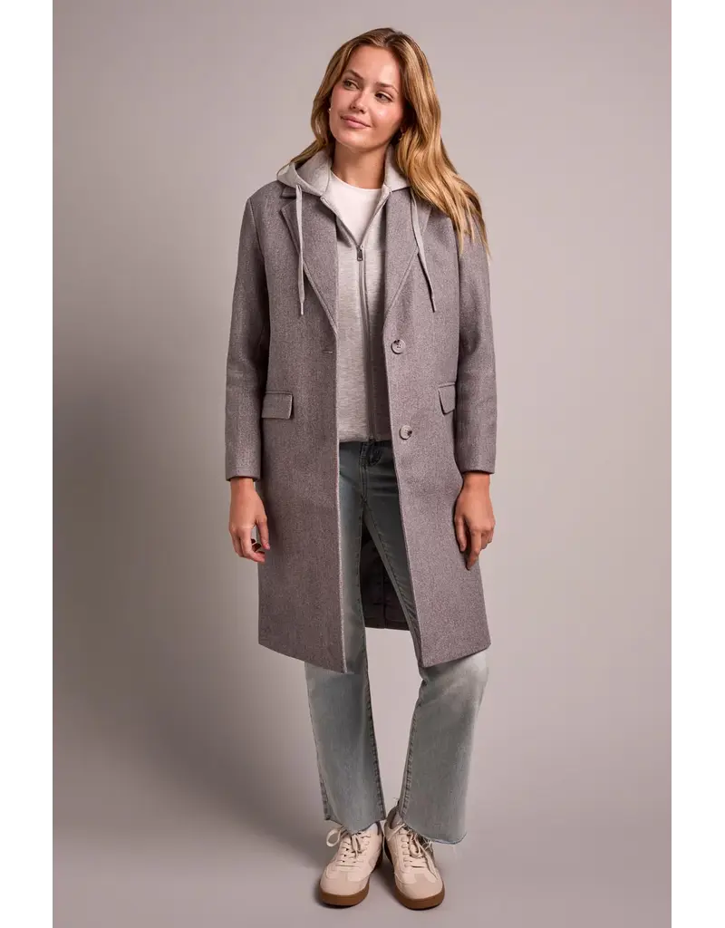 TRIBAL TRENCH COAT w/FOOLER  HOOD