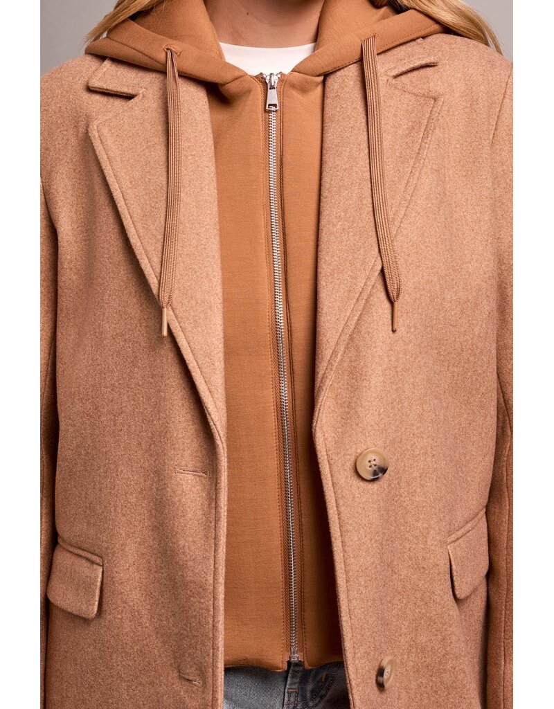 TRIBAL TRENCH COAT w/FOOLER  HOOD