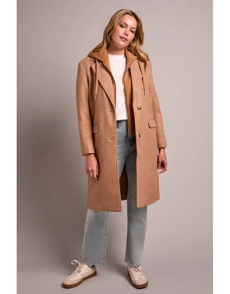 TRIBAL TRENCH COAT w/FOOLER  HOOD