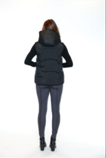SHORT PUFFER VEST w/HOOD