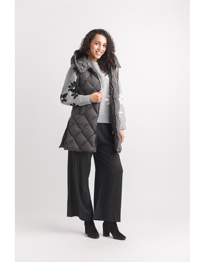 PUFFER VEST - HOODED & SIDE ZIP