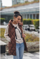 PUFFER VEST - HOODED & SIDE ZIP