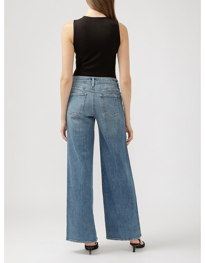 SILVER JEANS SUKI WIDE LEG JEAN 31" LEG  INDIGO