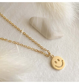 PIKA & BEAR HAVE A NICE DAY NECKLACE- GOLD