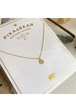 PIKA & BEAR HAVE A NICE DAY NECKLACE- GOLD