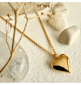 PIKA & BEAR TRESNA HEART CHARM NECKLACE