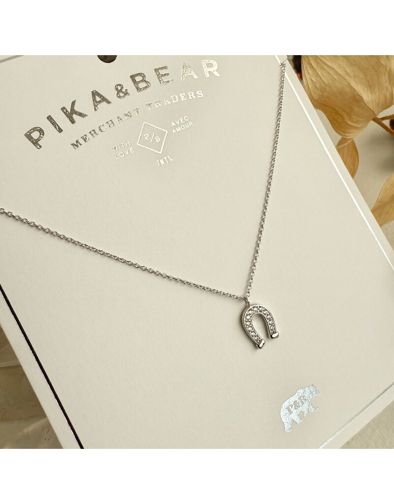 PIKA & BEAR VERMEJO HORSESHOE NECKLACE