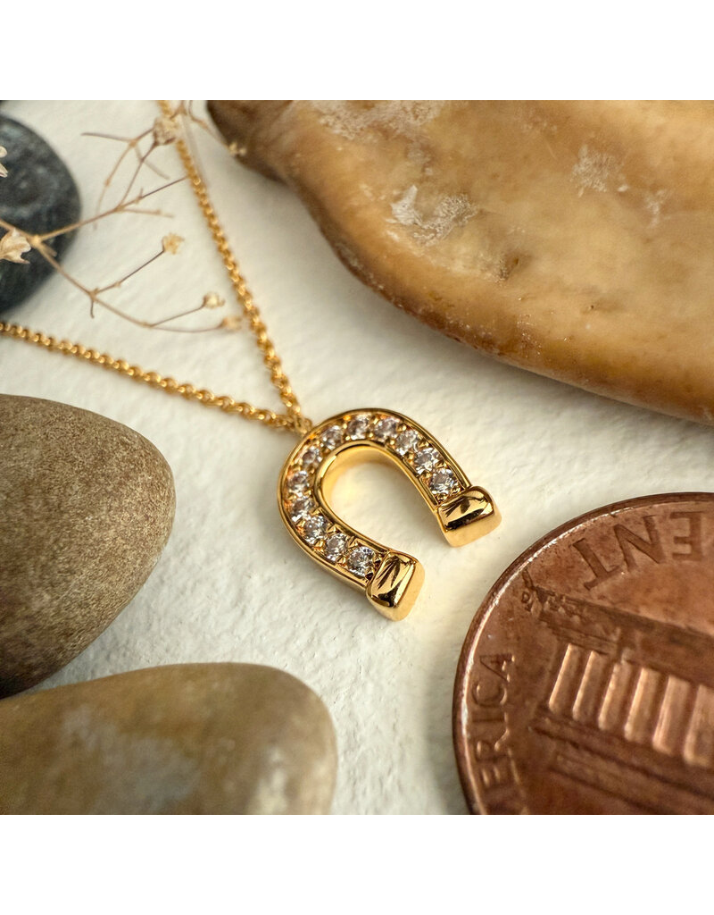 PIKA & BEAR VERMEJO HORSESHOE NECKLACE