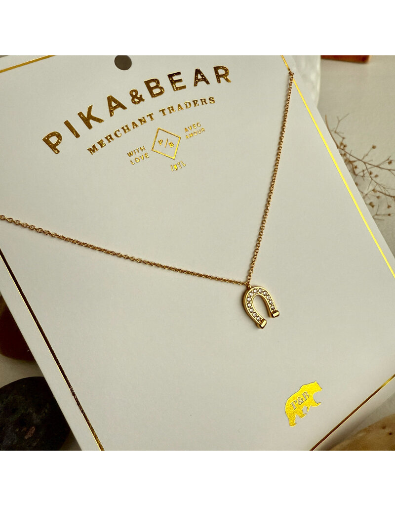 PIKA & BEAR VERMEJO HORSESHOE NECKLACE
