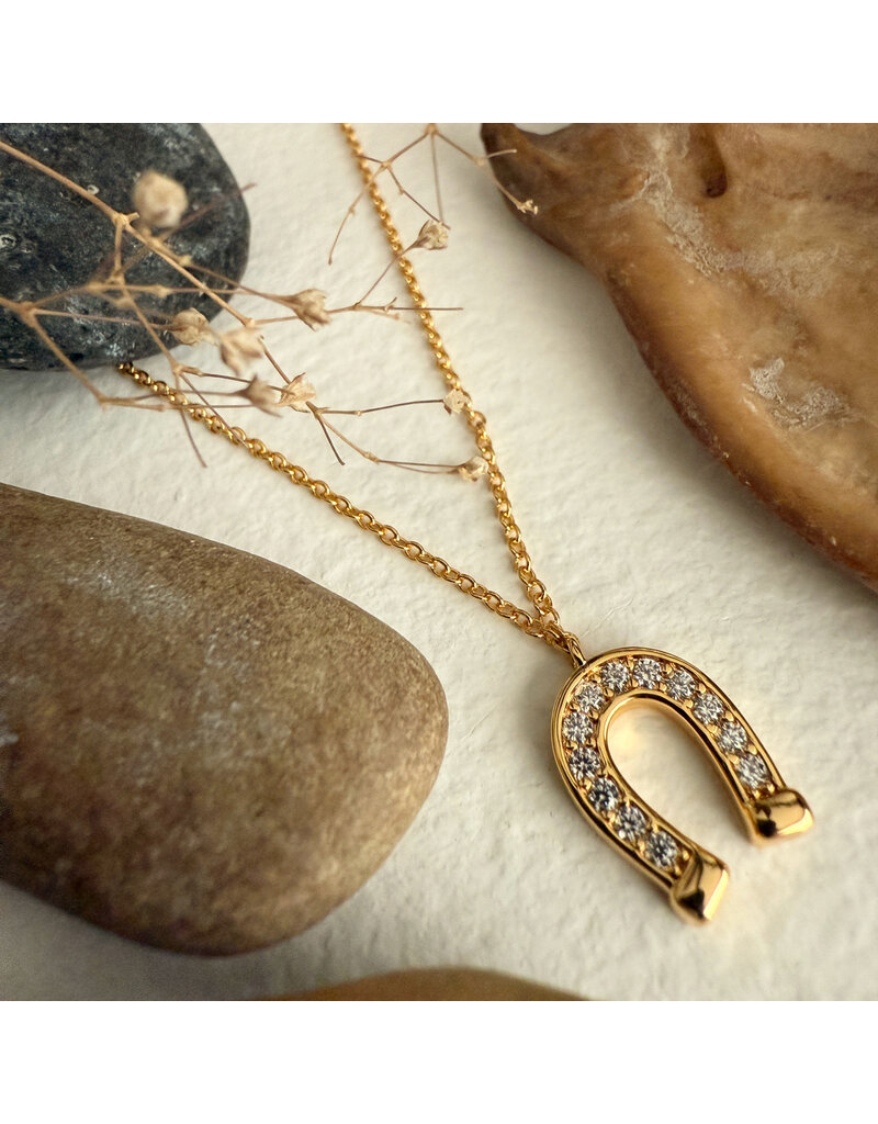 PIKA & BEAR VERMEJO HORSESHOE NECKLACE