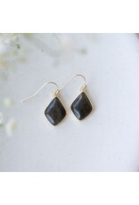 GLEE EVORA  EARRINGS - GOLD/LABRADORITE