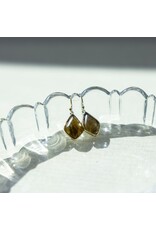 GLEE EVORA  EARRINGS - GOLD/LABRADORITE