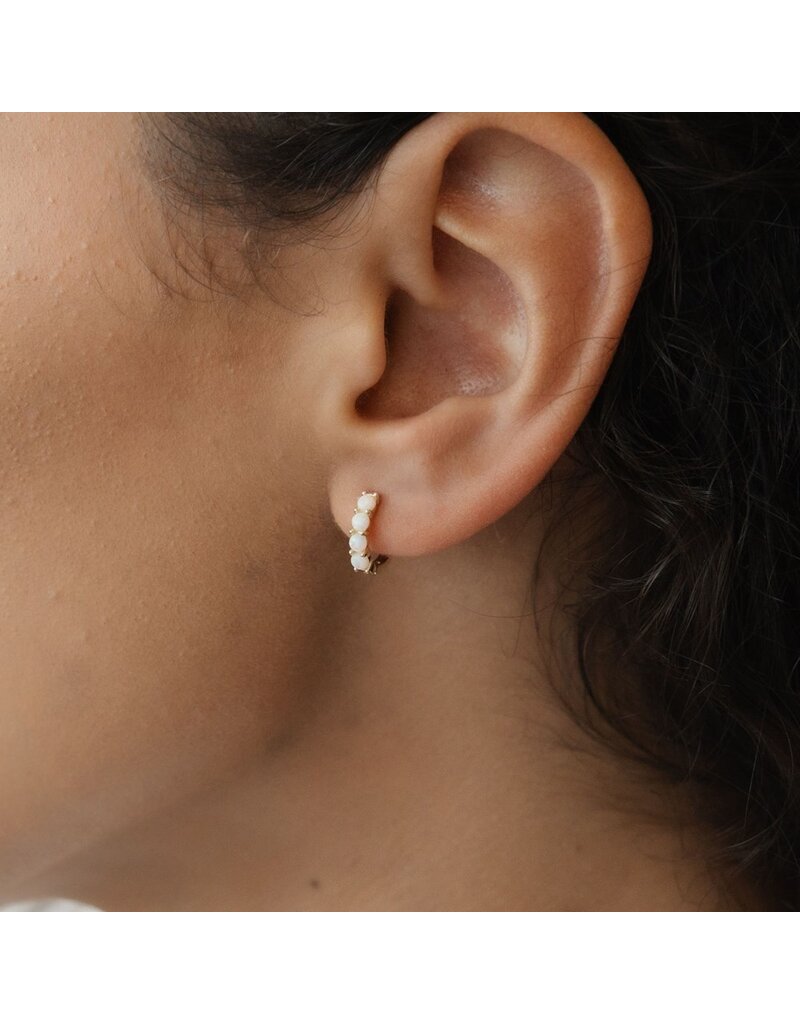 GLEE OPAL KISS OPALITE HOOPS