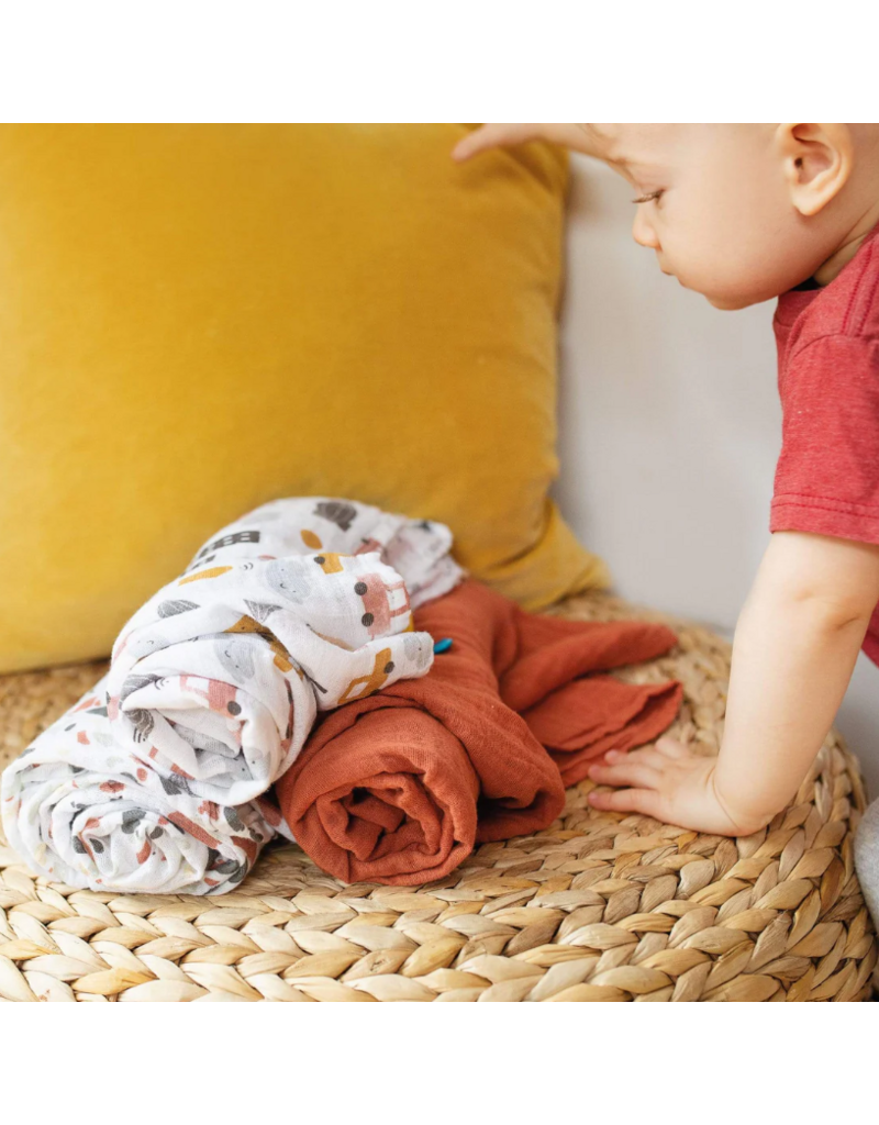 PERLIM PINPIN COTTON 48 X 48 MUSLIN BLANKET