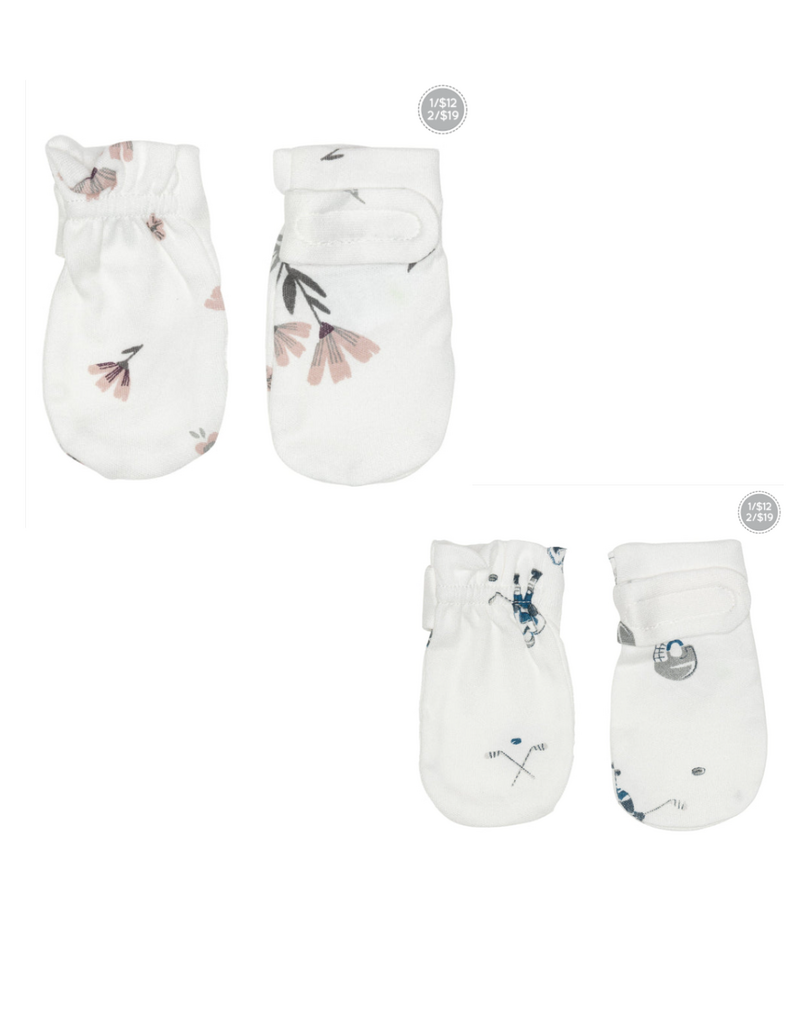 PERLIM PINPIN BAMBOO SCRATCH MITTINS